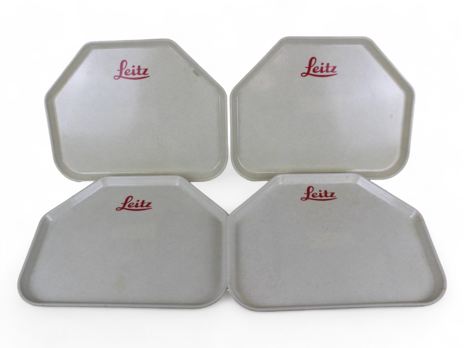 (4) Leitz Leica Dealer Trays: 4 Leitz Leica dealer trays, measures approx. 18'' x 14''. From single owner, lifetime Leica and photographica collection.