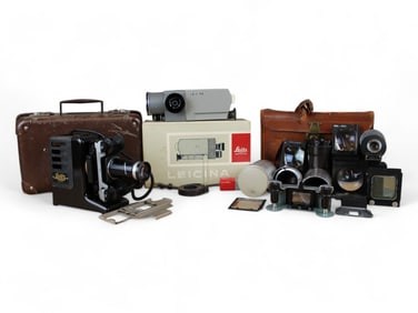 Leitz Projector, Video Camera, & Accessories