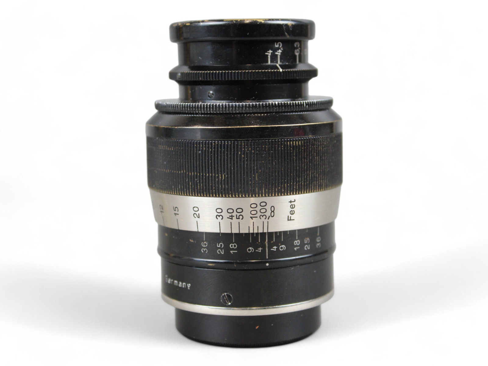 Leica Elmar 4/9 Lens: Leitz Elmar 4/9 lens. Serial number 97114. From single owner, lifetime Leica and photographica collection.