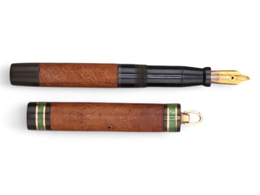 Chilton Leather Overlay Ringtop Fountain Pen