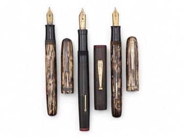 (3) Moore Fountain Pens