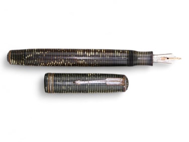 Parker Vacuum Filler Fountain Pen Grey Pearl