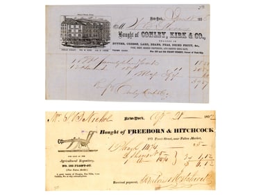 Early New York Area Business Letter Head