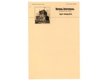 Early New York Area Business Letter Head