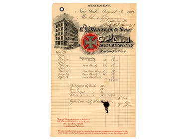 Early New York Area Business Letter Head