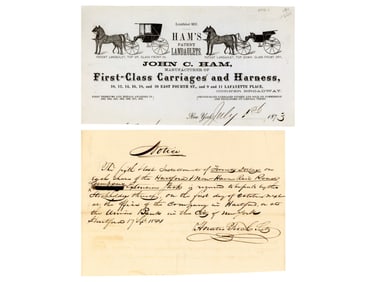 Early New York Area Business Letter Head