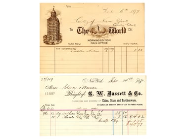 Early New York Area Business Letter Head