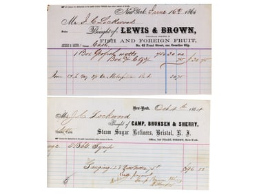 Early New York Area Business Letter Head