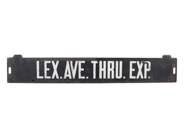 Early NYC Subway Sign Lexington Ave Exp