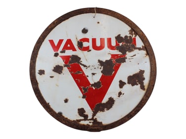 Rare Vacuum Oil Company Porcelain Sign