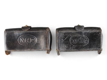 (2) Indian Wars Pennsylvania NG Cartridge Boxes