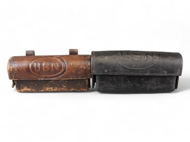 (2) Indian Wars Hitchcock USN Cartridge Boxes