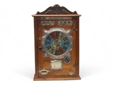 Antique French Roulette Bussoz Slot Machine
