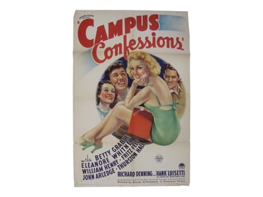 Campus Confessions (Paramount, 1938). Folded.