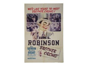 Brother Orchid (Warner Brothers, 1940). One Sheet