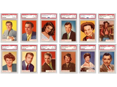 1953 Topps Who-Z-At Complete Set PSA Graded