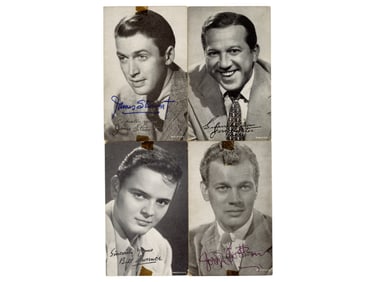 Celebrity Post Card and Exhibit Card Lot.