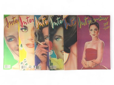 (12) 1980's Interview Magazines