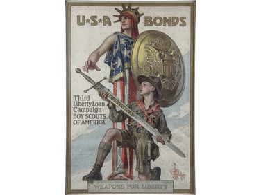 Leyendecker, WWI Liberty Loan Boy Scout Poster