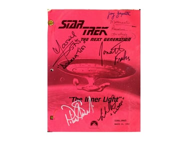 Star Trek: TNG Cast Signed Script