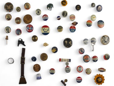 Political Pin and Button Lot