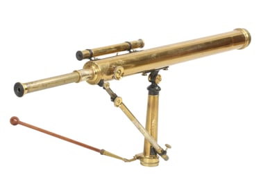 James H. Steward Brass Two Draw Telescope