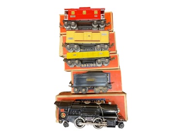 5pc Boxed Lionel 259E Steam Freight Set