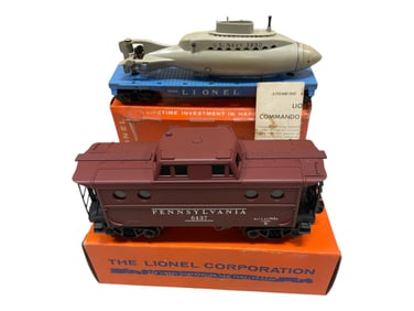 Boxed Lionel 3830 & 6437 Freights