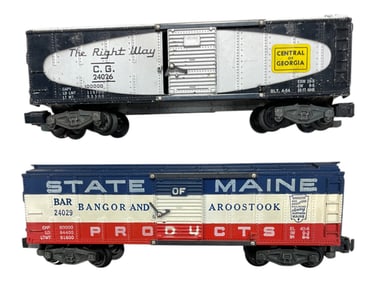 American Flyer 24029 & 24026 Boxcars