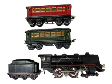 4pc Marklin O Gauge Passenger Set