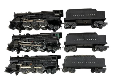 3 Lionel Steam Locomotives