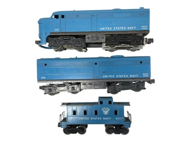 Lionel 224 Navy Alco AB with 6017-200