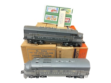 Nice Double Boxed Lionel 2354 NYC F3s