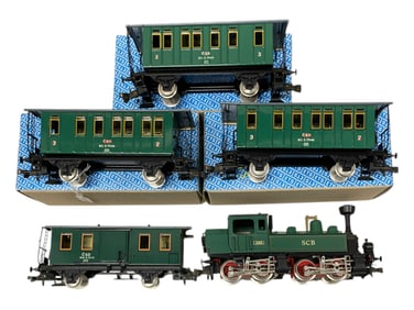 5pc ETS O Gauge Steam Passenger Set