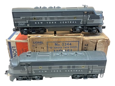 Clean Double Boxed Lionel 2344 NYC F3s