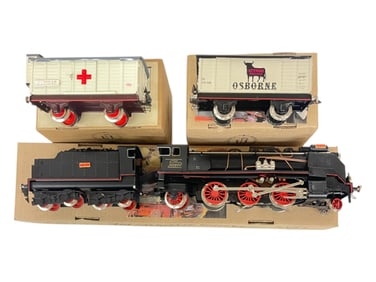 3pc Boxed Paya Steam Train Set