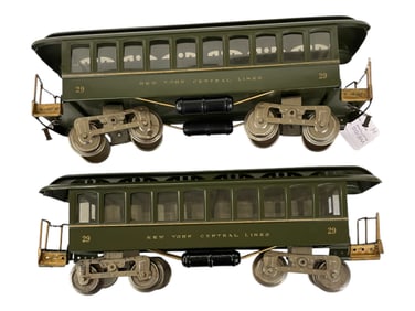 2 Nicely Restored Lionel 29 Day Coaches