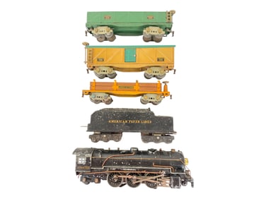 American Flyer 1681 & Freight Cars