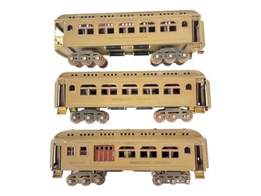 3 Lionel 418 Series Passenger Cars