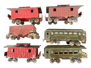 6pc Early Lionel Rolling Stock Lot
