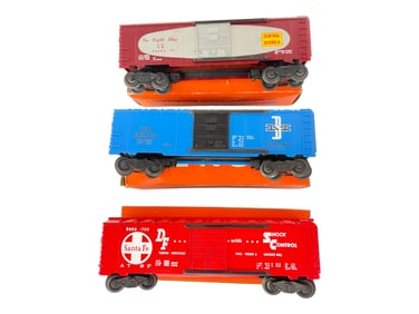 3 LN Boxed Lionel 6464 Boxcars