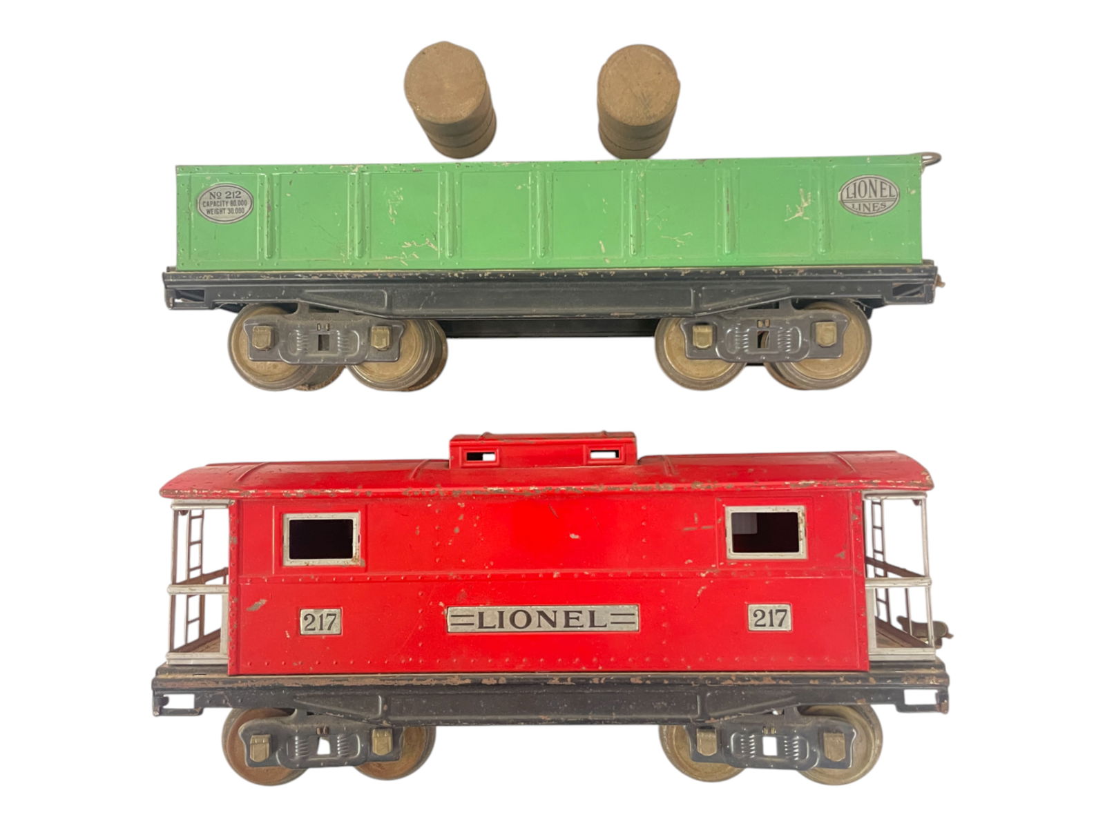 Late Lionel 212 & 217 Freight Cars (1 of 3)