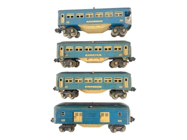 4 Lionel Blue Comet Cars, For Resto?