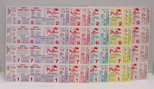 BASEBALL PHANTOM WORLD SERIES TICKETS