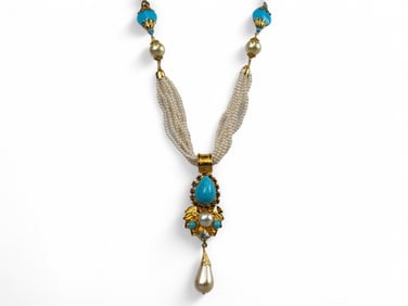Lawrence Vrba Bead and Cabochon Necklace