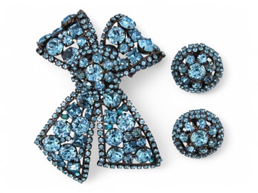 Lawrence Vrba Brooch and Earrings Set