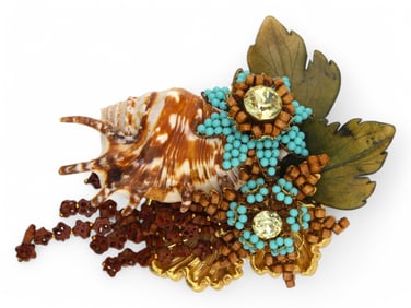 Lawrence Vrba Sea Shell Brooch