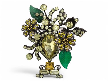 Lawrence Vrba Floral Brooch