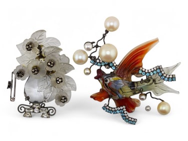 (2) Lawrence Vrba Brooches