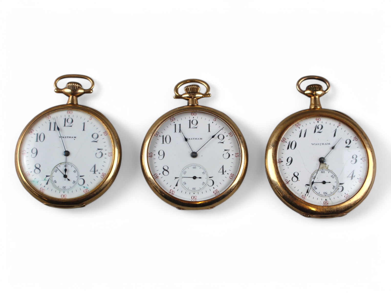 (3) 14k Gold Cased Pocket Watches (1 of 2)